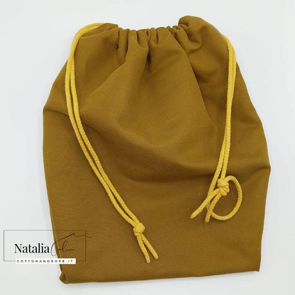 BORSA STELLA - Colore: Giallo - Misure 22x32,5 cm - COTTONANDROPE.IT - Made Whit Love