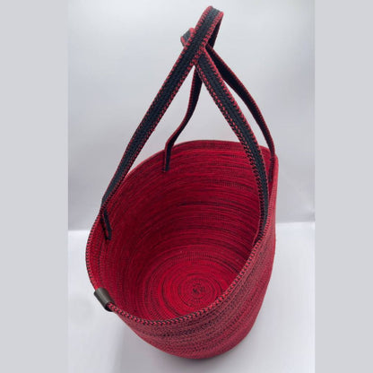 BORSA FLAME - Colore: ROSSO / NERO - Misure: 25 x48 cm