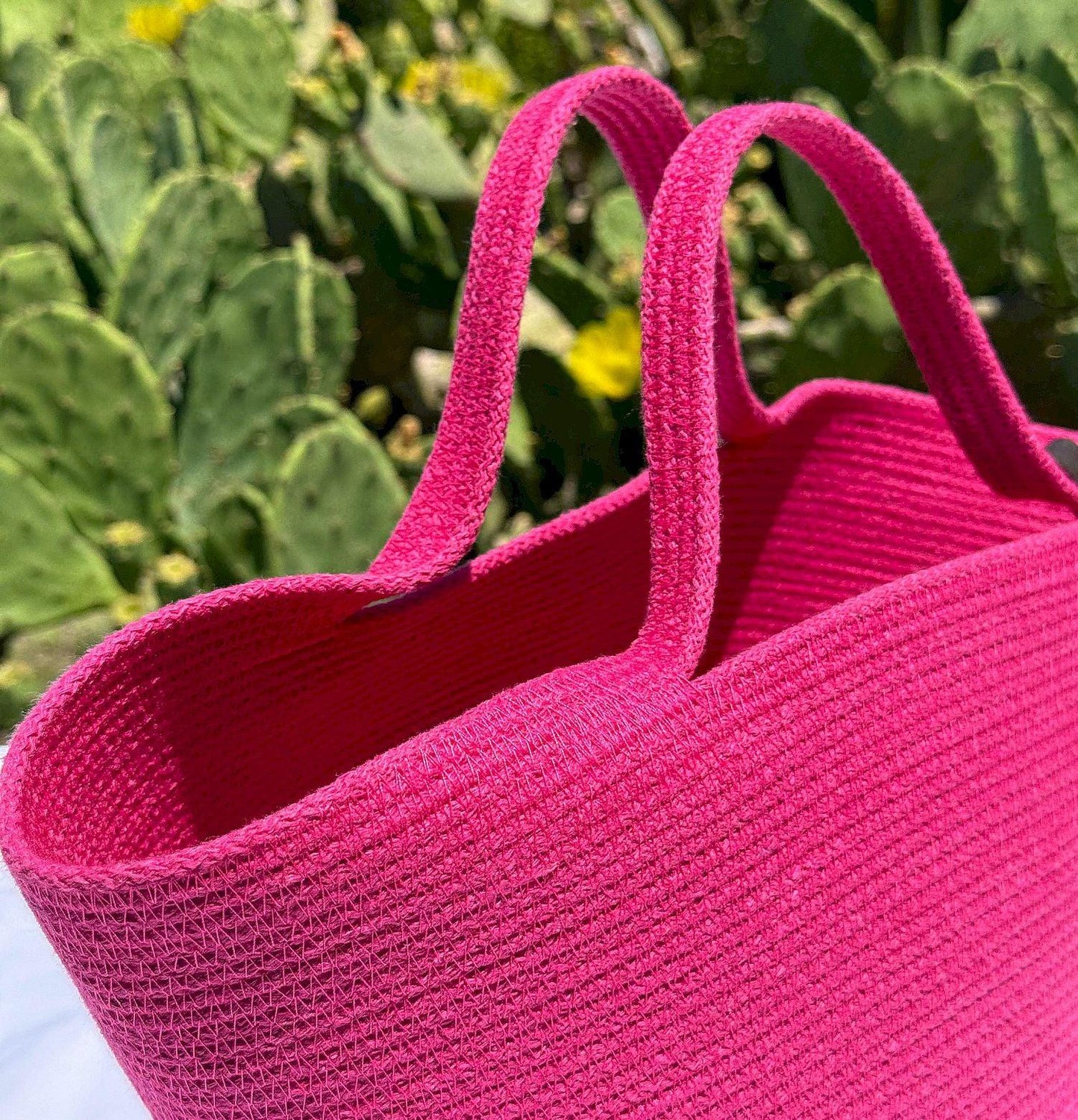 BORSA FRAGOLA - Colore: LILLA - Misure: 26 x42 cm - COTTONANDROPE.IT - Made Whit Love