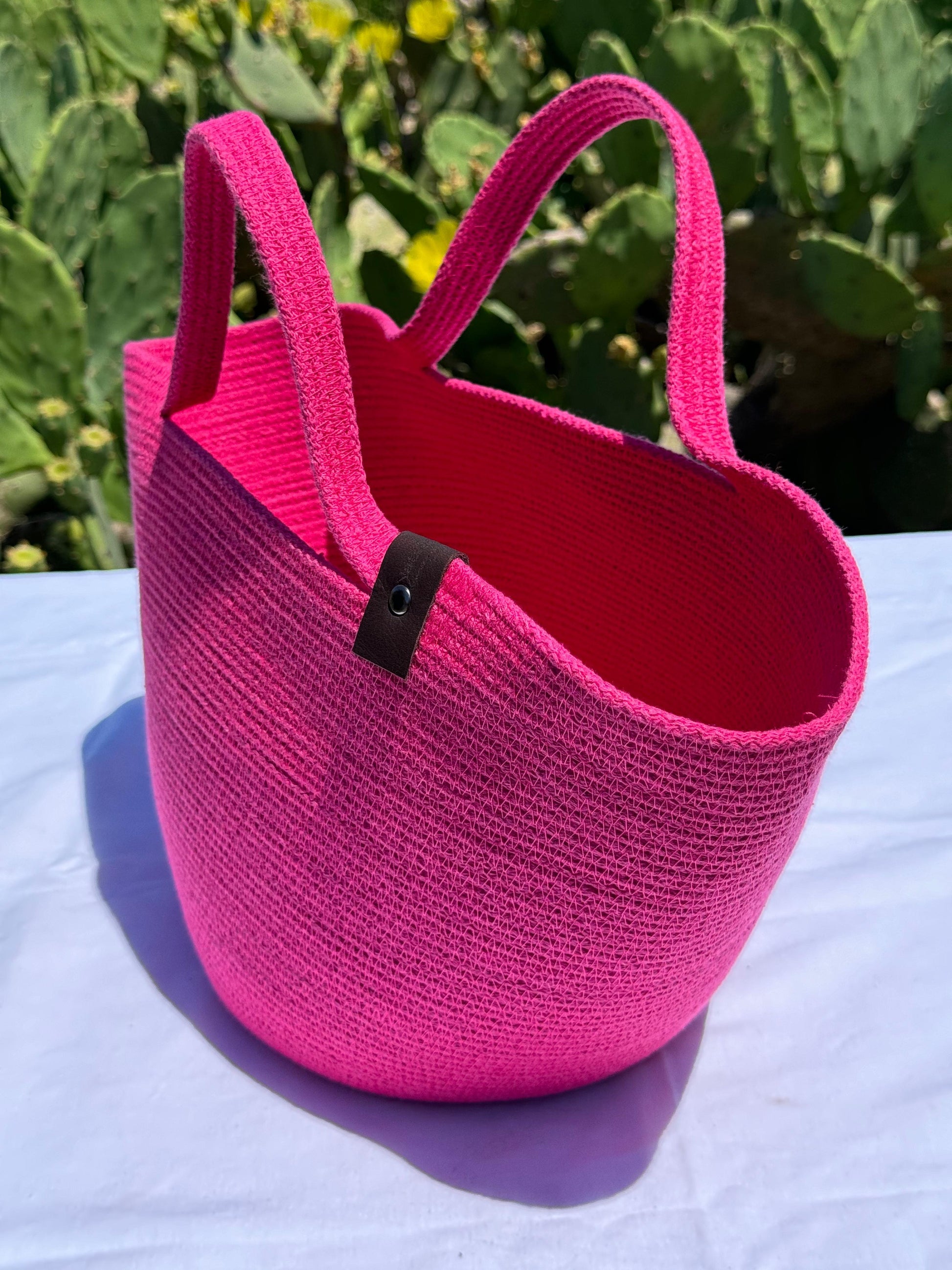 BORSA FRAGOLA - Colore: LILLA - Misure: 26 x42 cm - COTTONANDROPE.IT - Made Whit Love