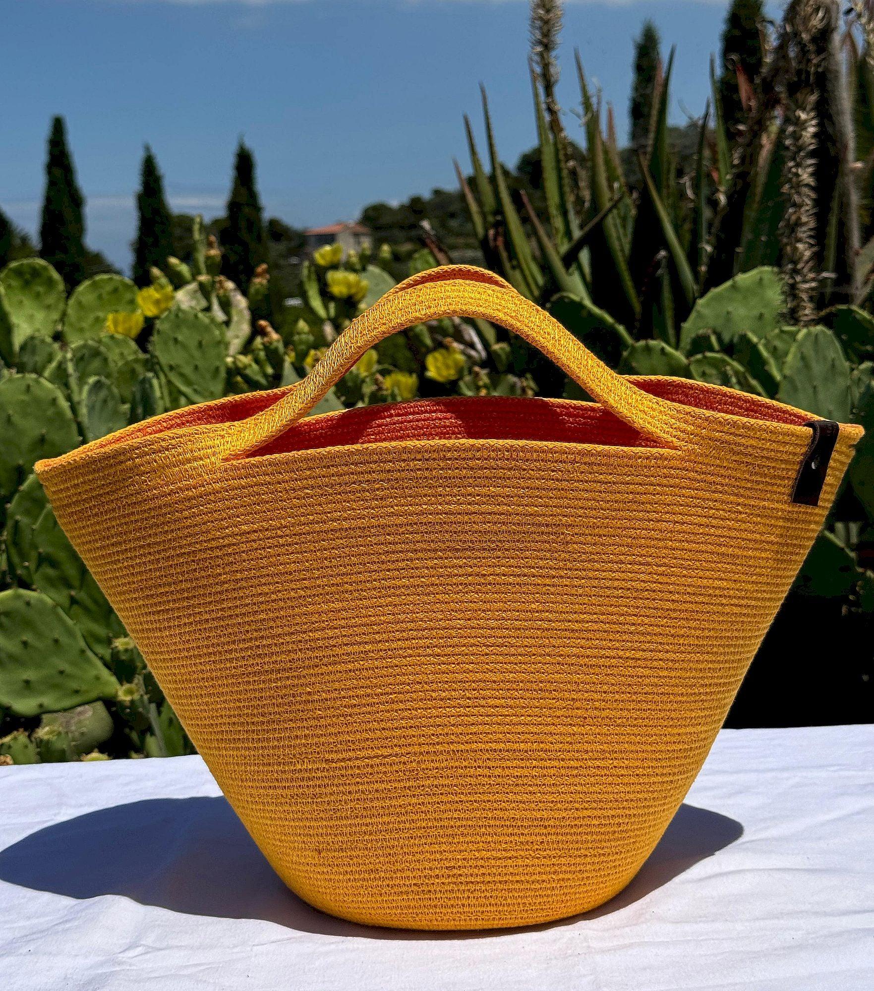 BORSA VENUS- Colore: Giallo - Misure: 29x40 cm - COTTONANDROPE.IT - Made Whit Love